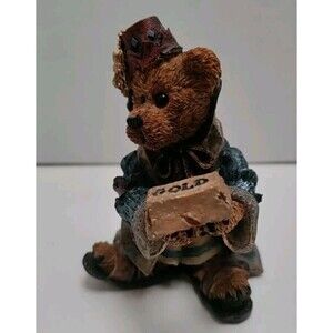 Boyds Bearstone Collection Wilson As Melchior W/ Gold 2404 Nativity Series 2